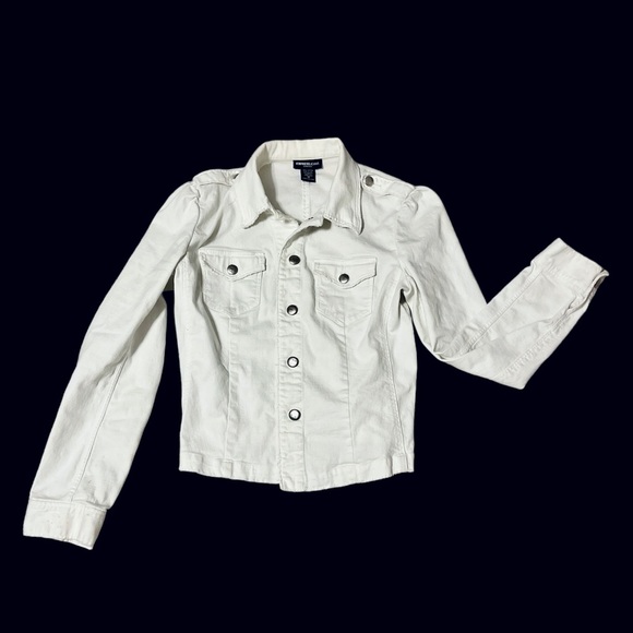 Express white jean jacket size medium. Great condition - Picture 10 of 12